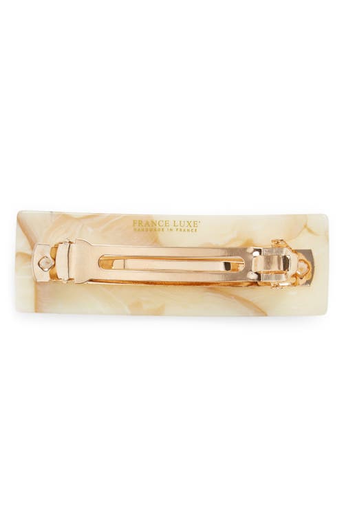 France Luxe Large Studded Barrette In Carrara