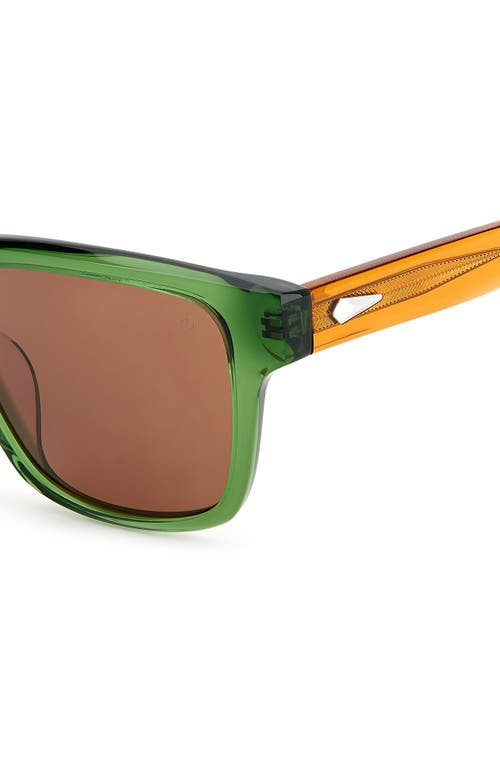 Shop Rag & Bone 54mm Rectangular Sunglasses In Green