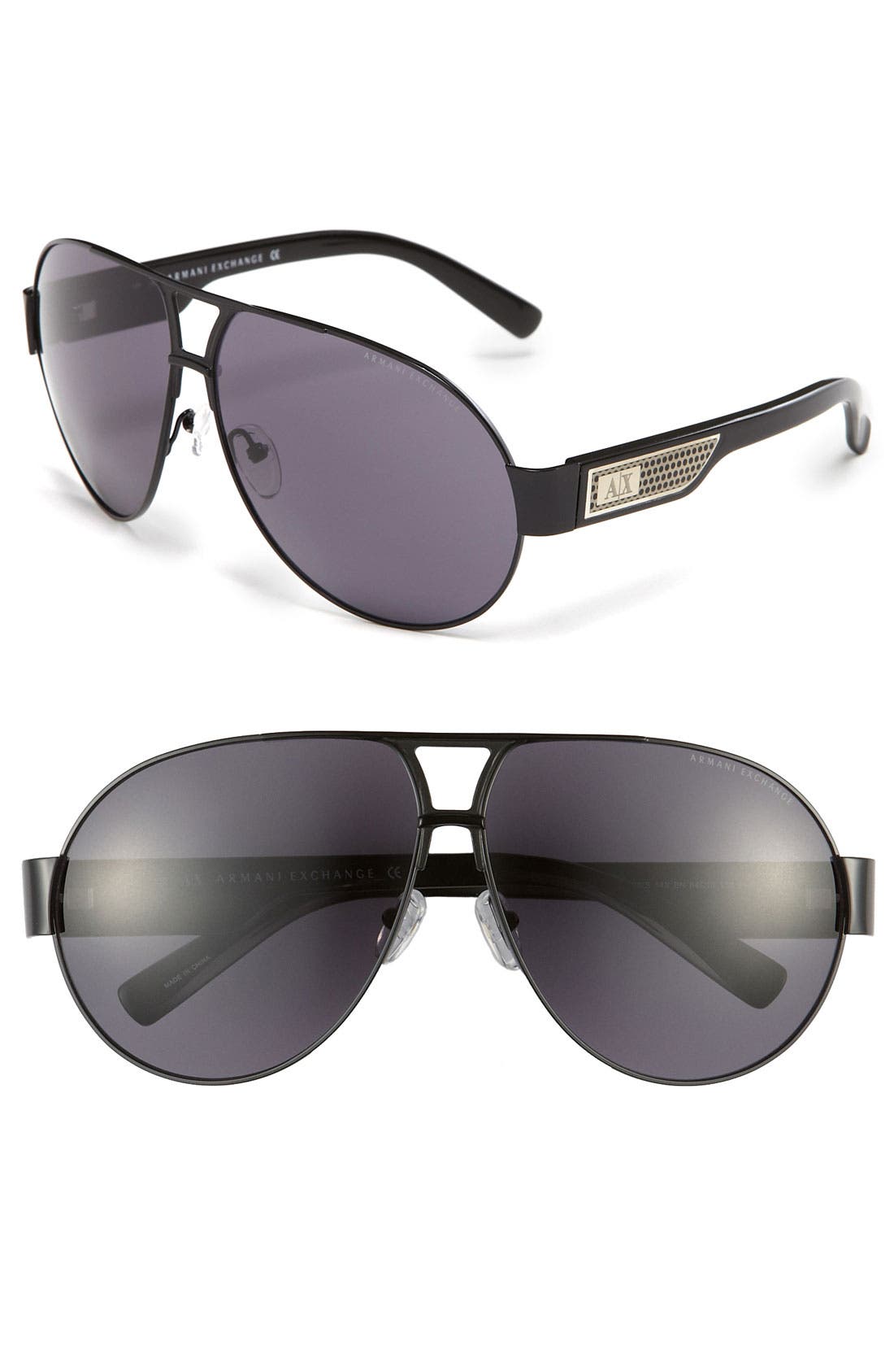 armani exchange aviator sunglasses