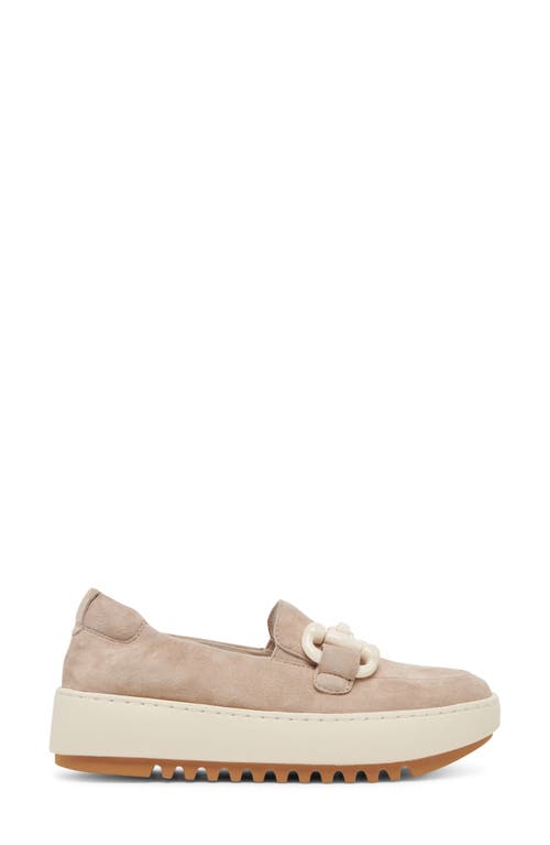 Shop Dolce Vita Andres Platform Bit Loafer In Taupe Suede