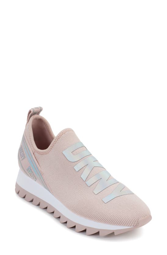 Dkny Abbi Knit Sneaker In Lotus