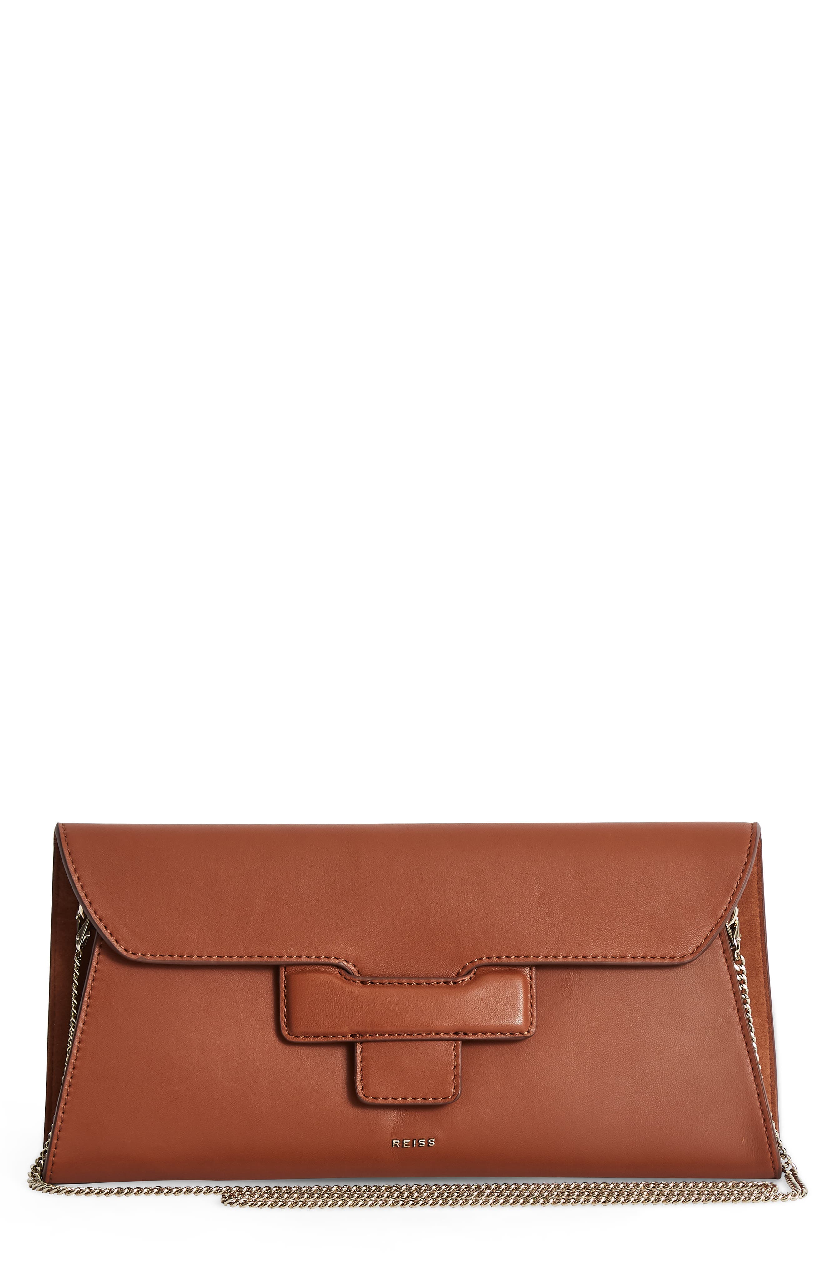 leather crossbody clutch
