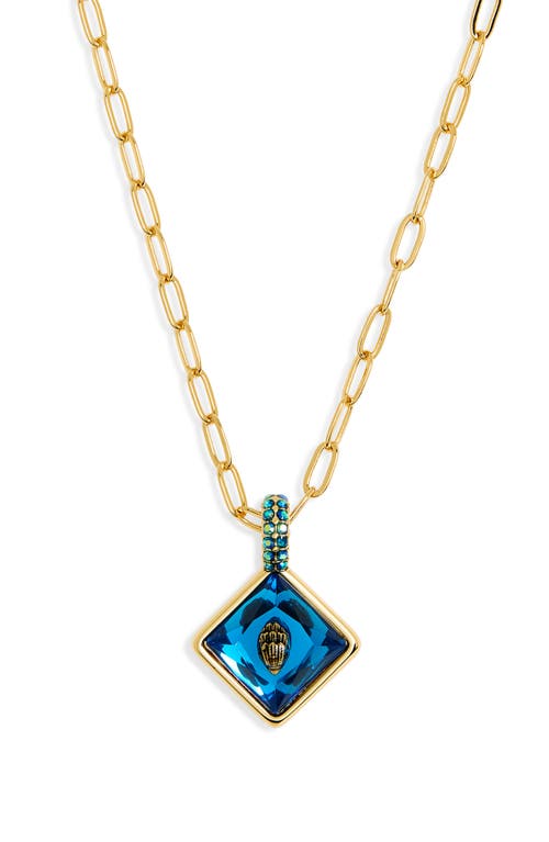 KURT GEIGER KURT GEIGER LONDON EAGLE HEAD CRYSTAL PENDANT NECKLACE