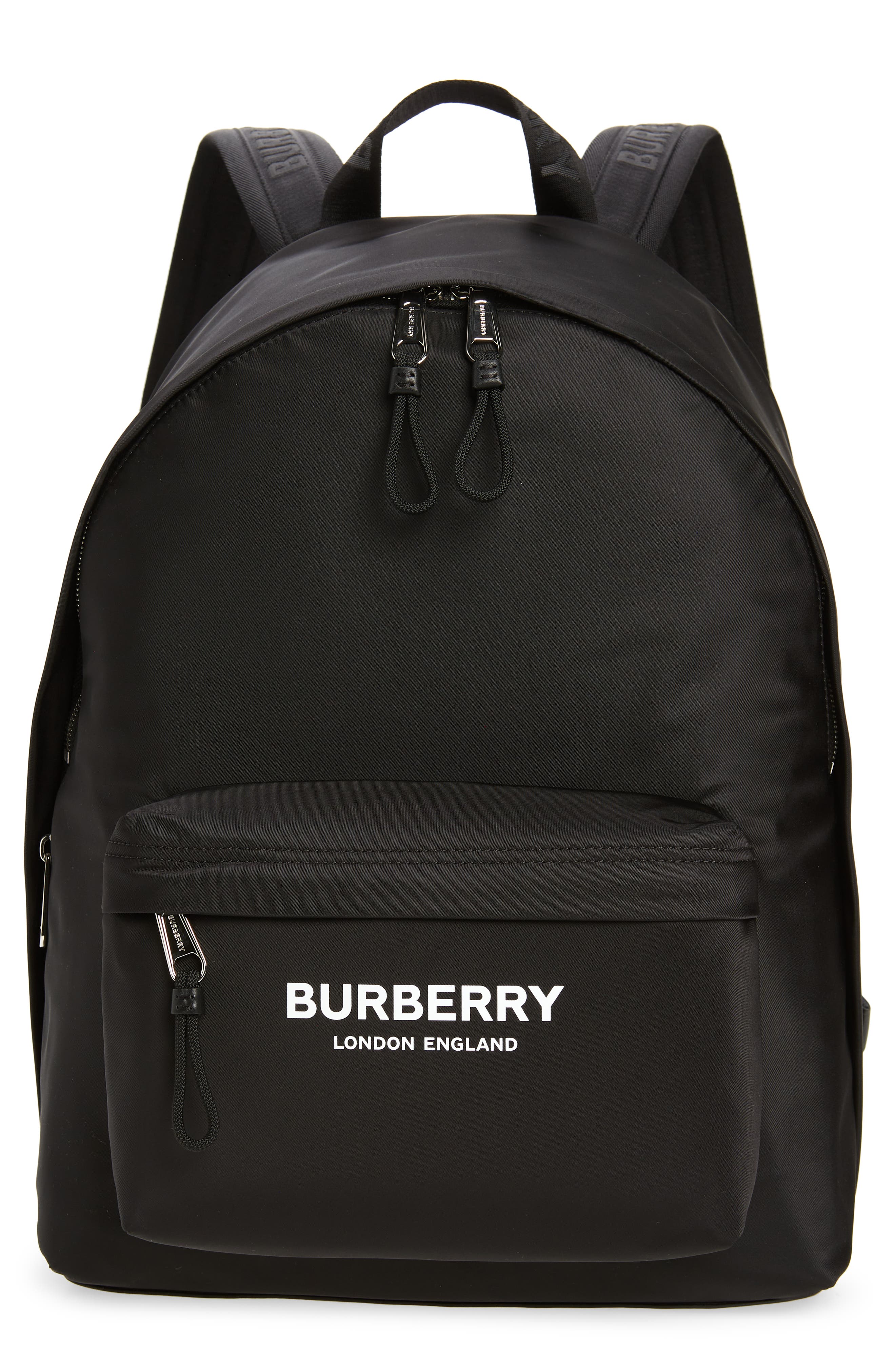 Burberry Jett Logo Nylon Backpack in Black at Nordstrom