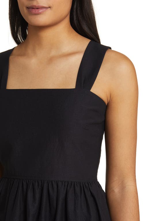 Caslonr Caslon(r) Woven Midi Sundress In Black