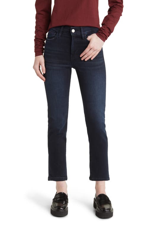 Le High Ripped Straight Leg Jeans in Onyx Indigo