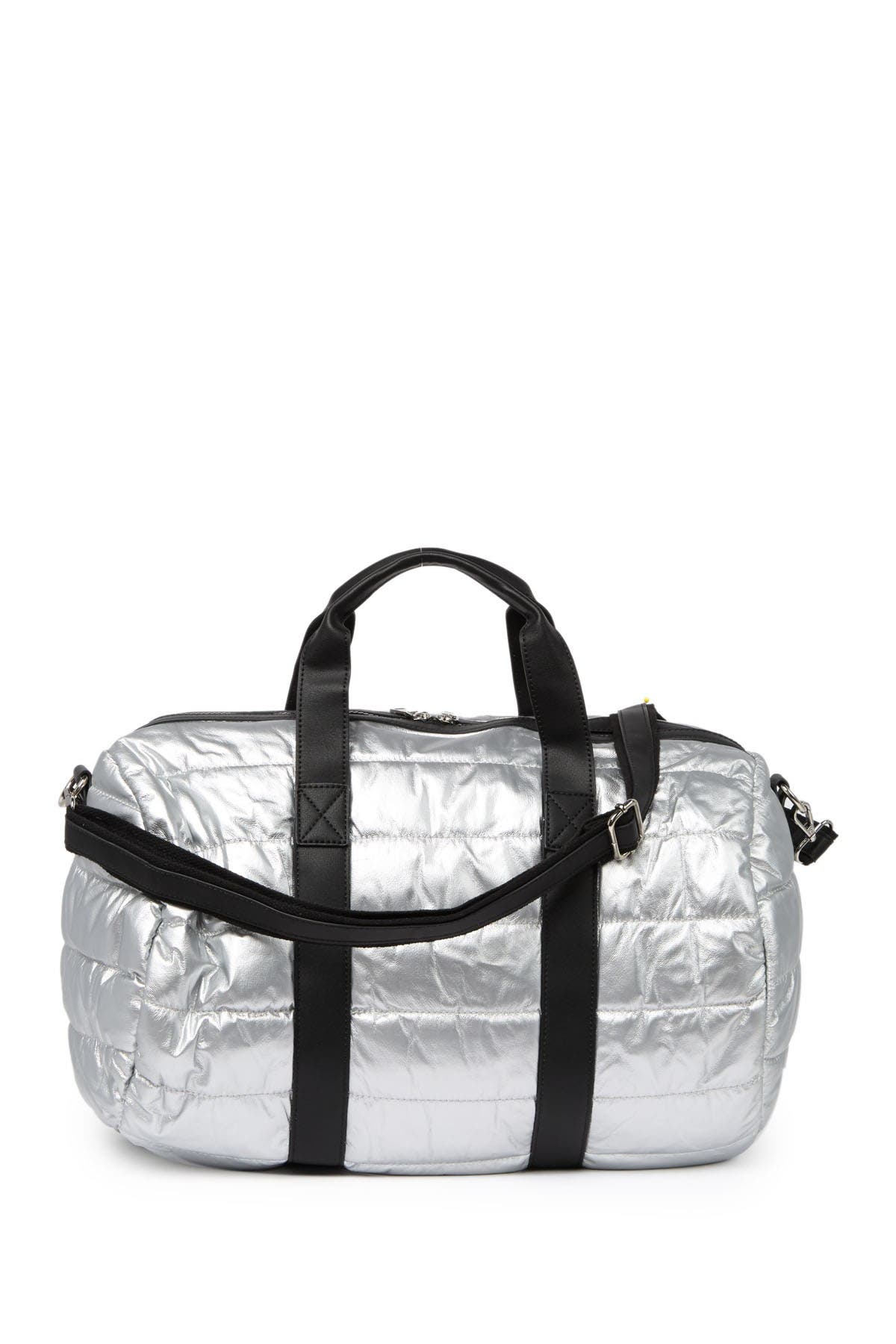 Urban Expressions Metallic Quilted Puffer Duffle Bag Nordstrom Rack