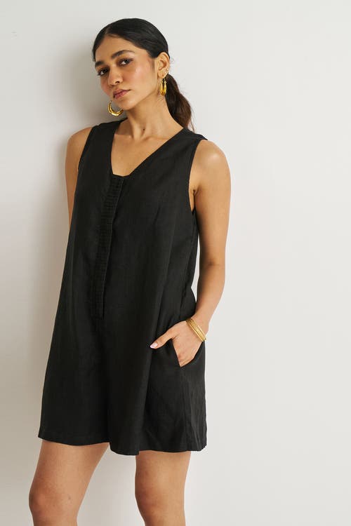 Reistor Women's Romp & Play Romper In Black In Black