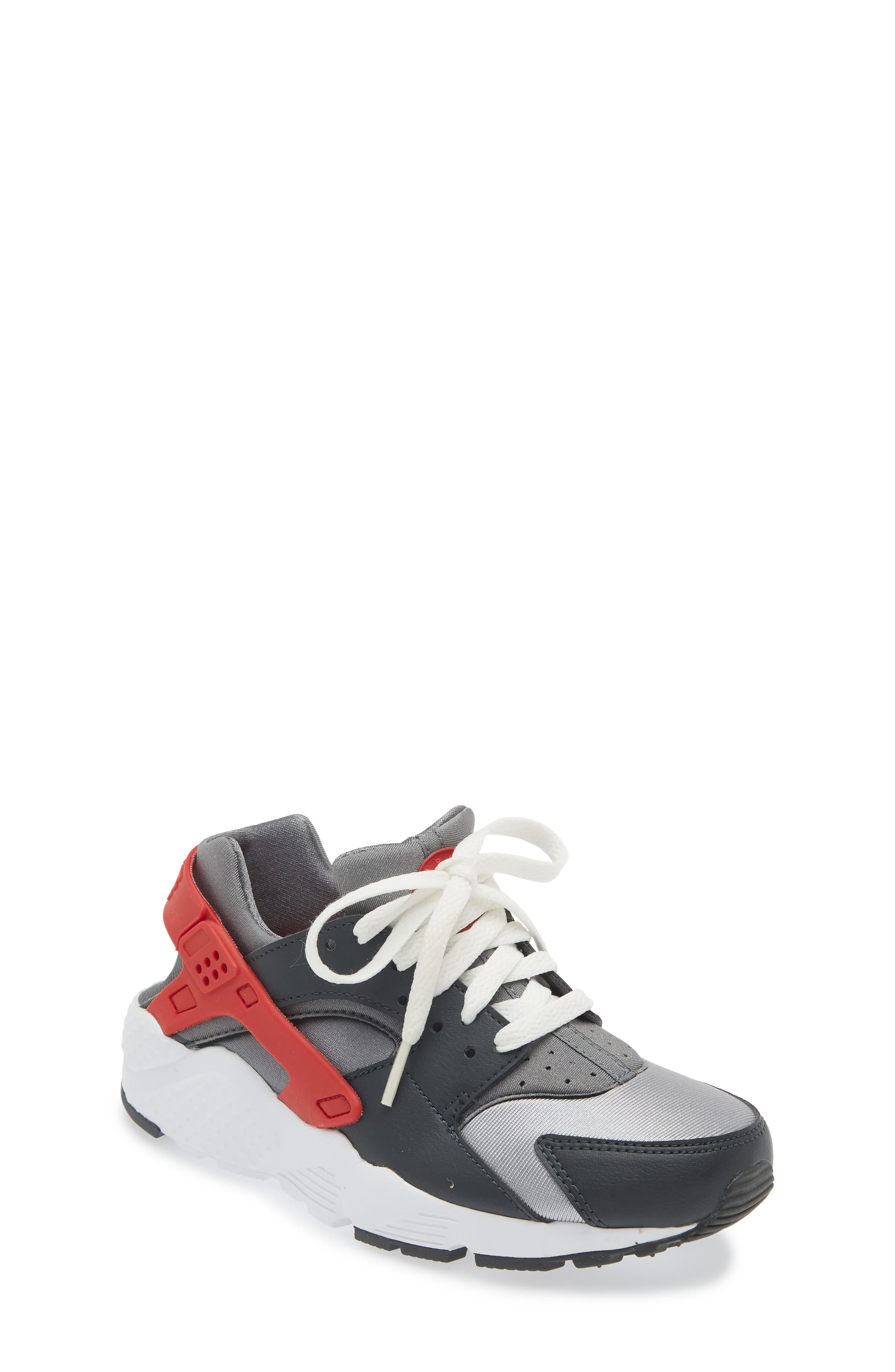 Nike Kids'  Huarache Run Sneaker In Black/gym Red/white