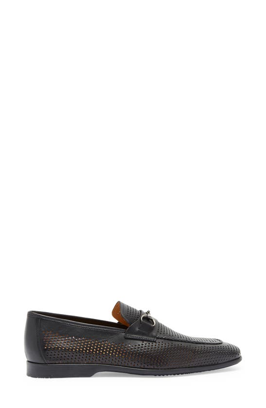 Shop Mezlan Summer Perforated Flex Loafer In Black