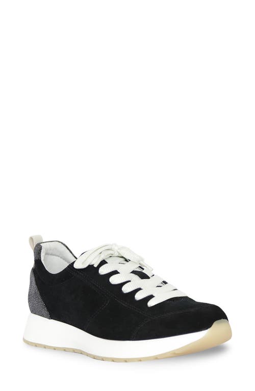 Shop Munro Monique Suede Sneaker In Black/gunmetal Suede Combo