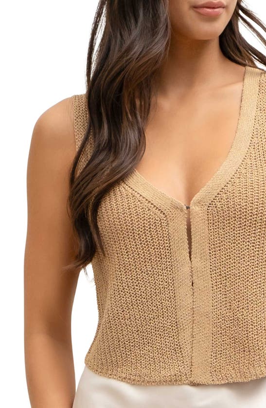 BLU PEPPER BLU PEPPER V-NECK RIBBED TANK