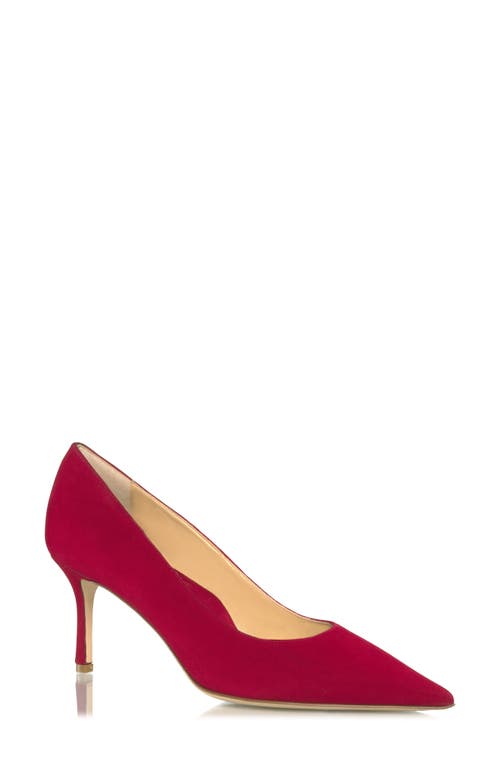 Pointed Toe Pump in Red