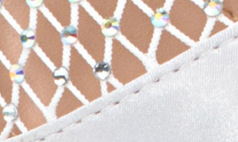 Lady Couture Ariana Mesh Heel Sandal In Silver
