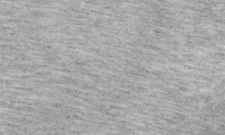 Shop Brooks Brothers Kids' Stripe Waistband Cotton Fleece Sweat Shorts In Medium Heather Grey