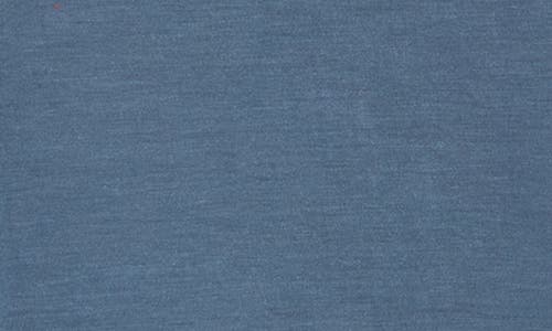 T Tahari Roll Sleeve Scuba Knit Top In Deep Slate Blue
