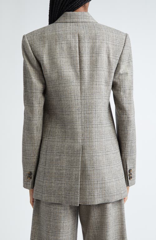 Shop Vince Glen Plaid Double Breasted Blazer In Heritage Grey