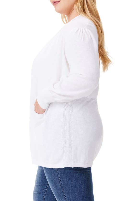 Nic + Zoe Coffee Run Cardigan In Paper White