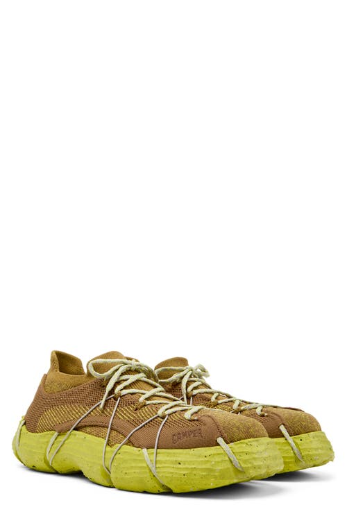 Shop Camper Roku Sneaker In Light Brown And Mustard Yellow