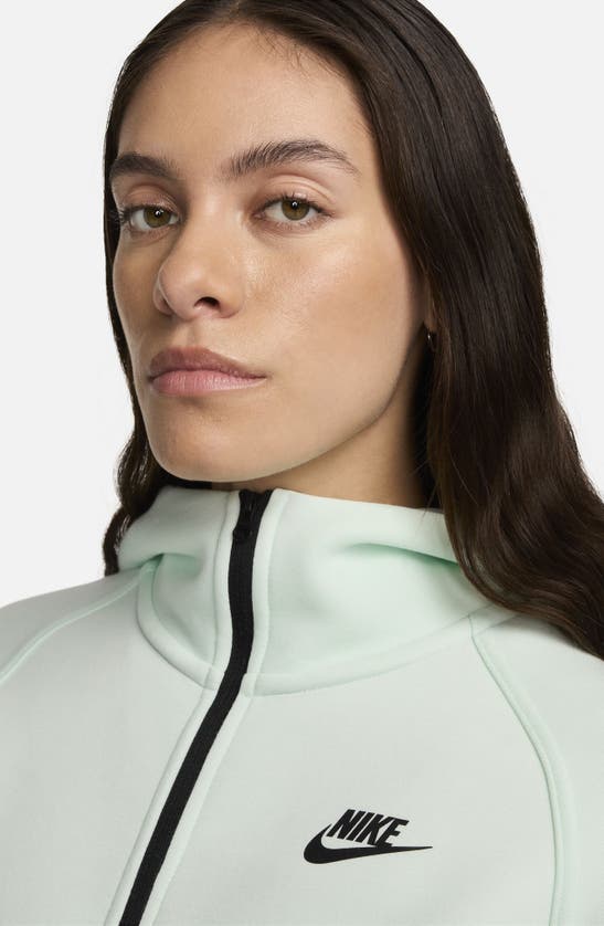 Shop Nike Sportswear Tech Fleece Windrunner Zip Hoodie In Barely Green/black