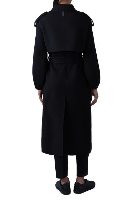 Mackage Ceyla Double Face Wool Coat In Black