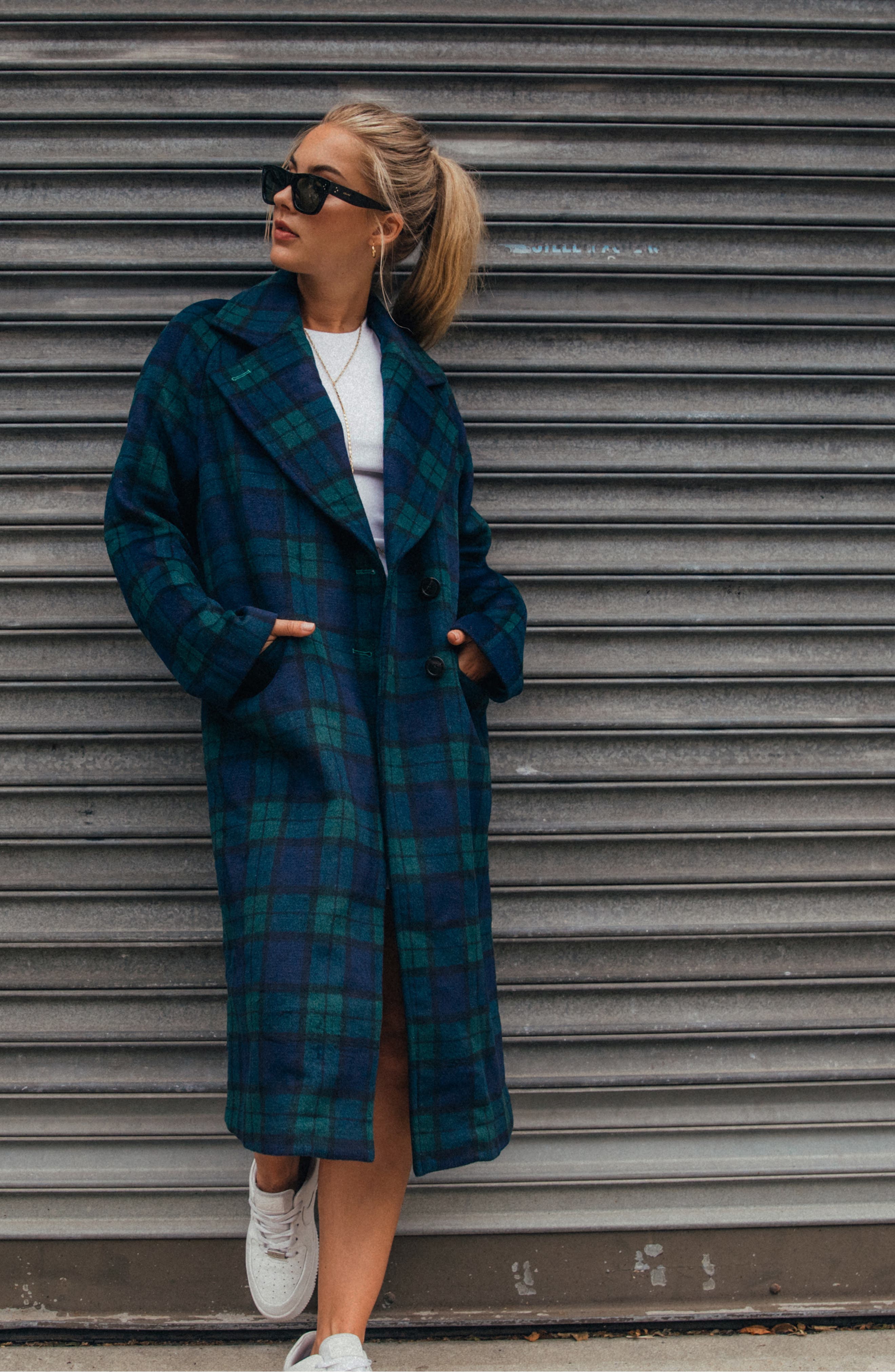 double face wool blend coat avec les filles