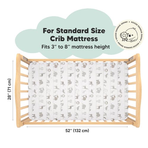 Shop Keababies Soothe Fitted Crib Sheet In Savannah