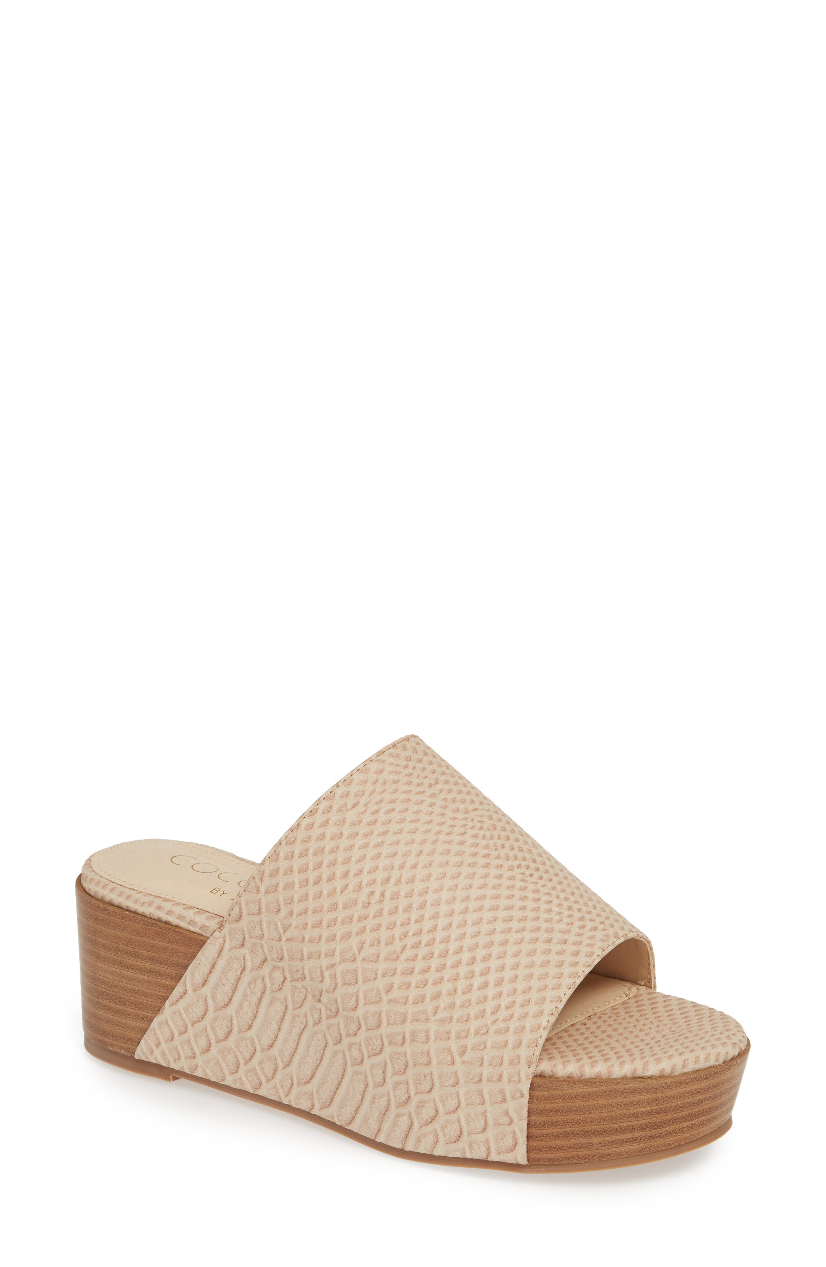 Coconuts By Matisse Freya Platform Slide Sandal, Ivory