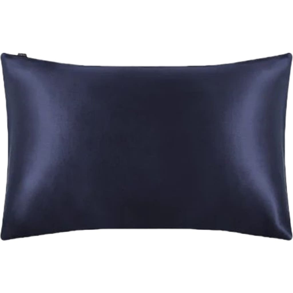 Lilysilk Pure Mulberry Silk Terse Envelope Luxury Pillowcase In Dark Blue