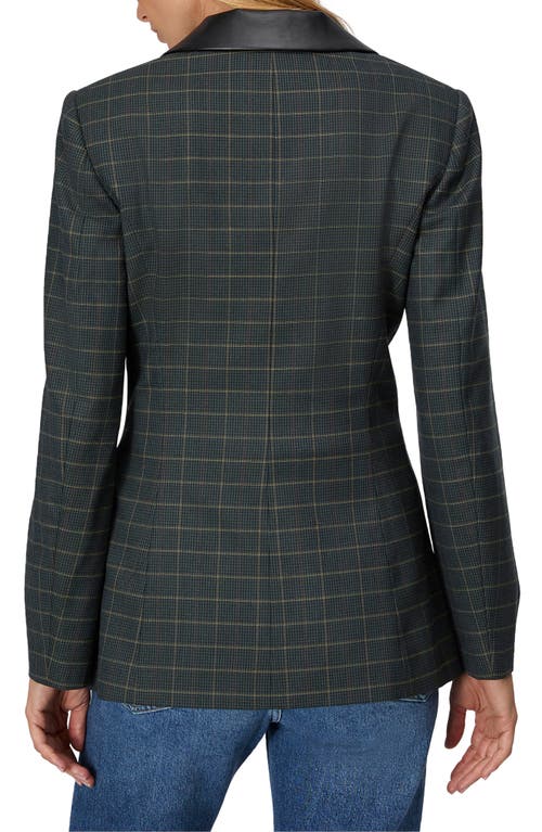 Shop Rag & Bone Drew Plaid Wool Blend Blazer In Green Multi Plaid