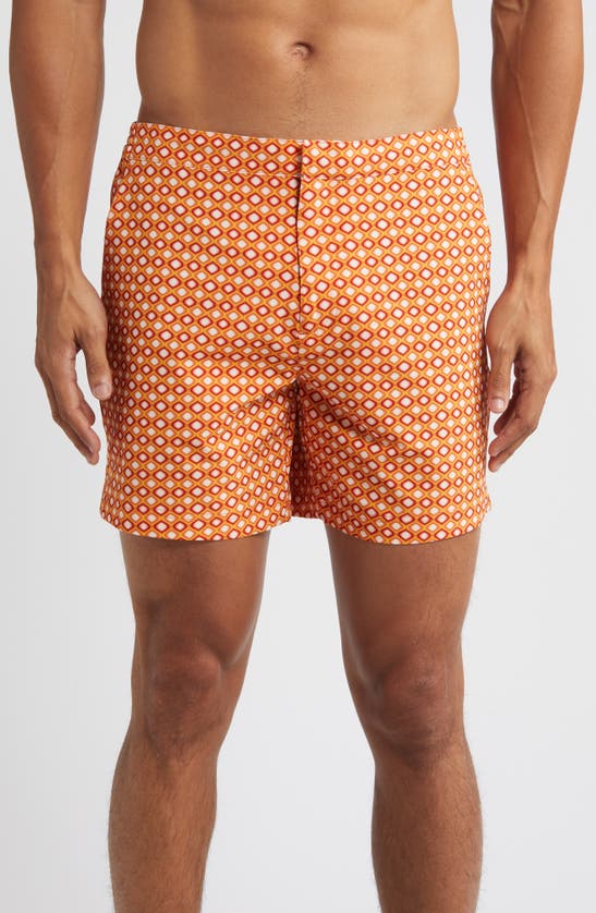 Fair Harbor The Sextant Swim Trunks In Sundrenched Geo