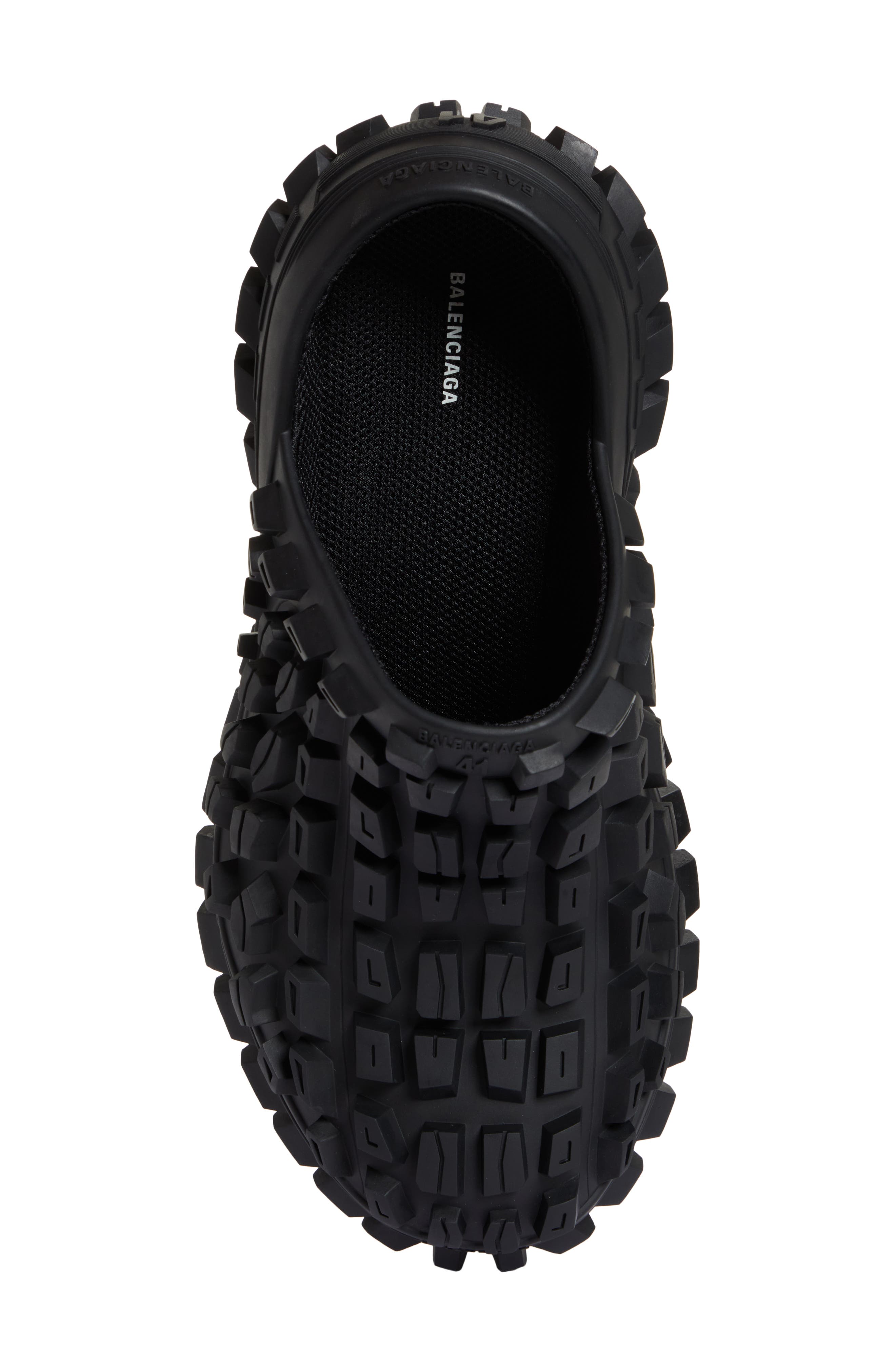 Balenciaga Defender Clog in Black | Smart Closet