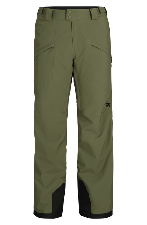 Outdoor Research Snowcrew Recycled Polyester Blend Snow Pants In Ranger Green