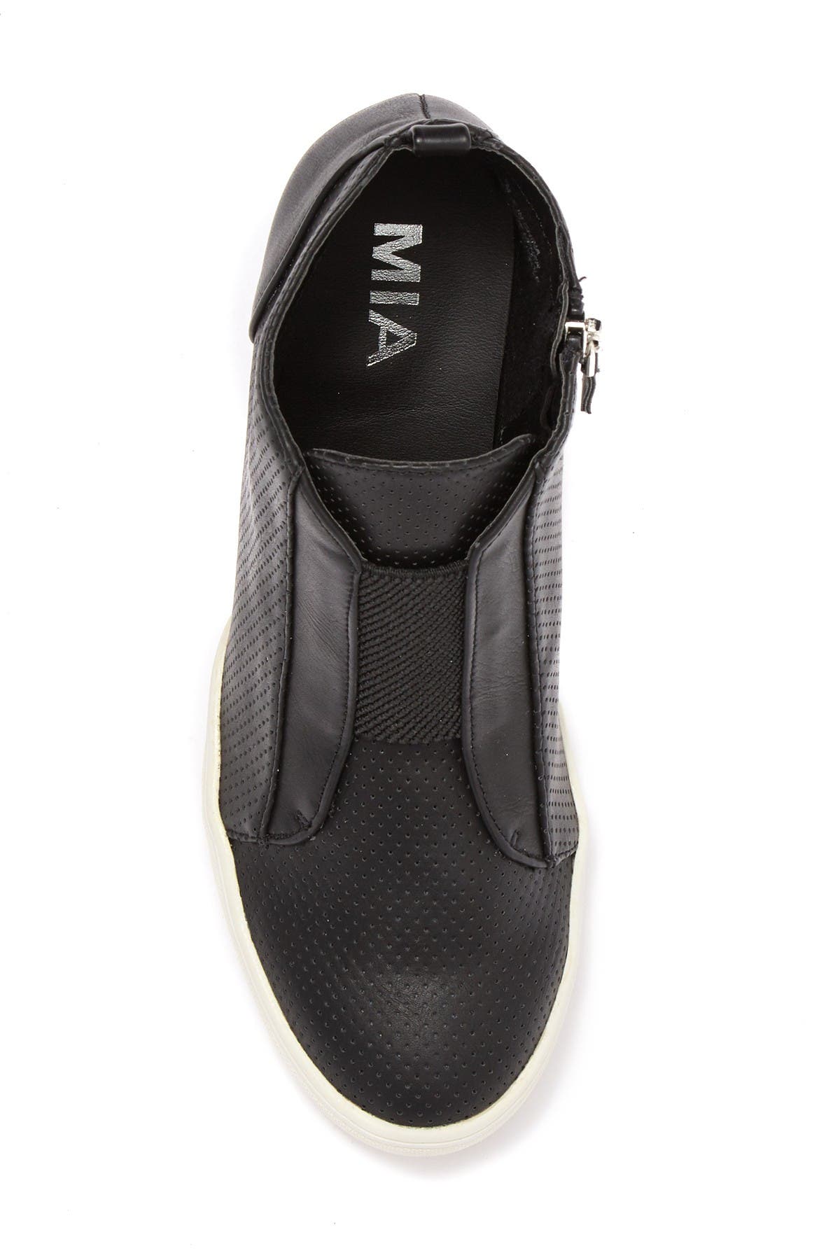 mia wedge sneakers black