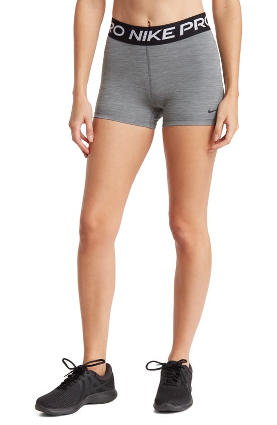 Shop Nike Pro 3-inch Shorts In Smoke Grey