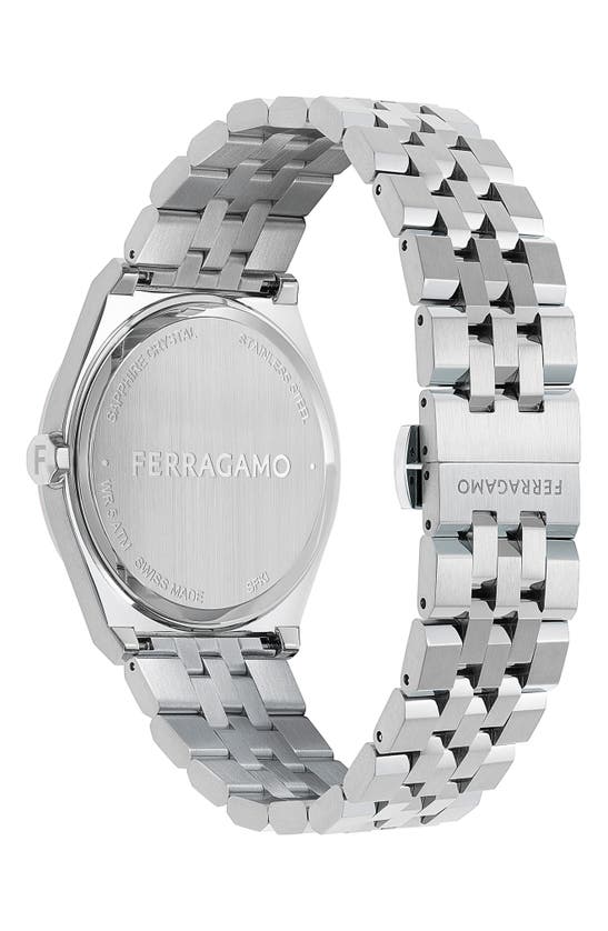 Ferragamo Vega Upper East 40mm In Stainless Steel