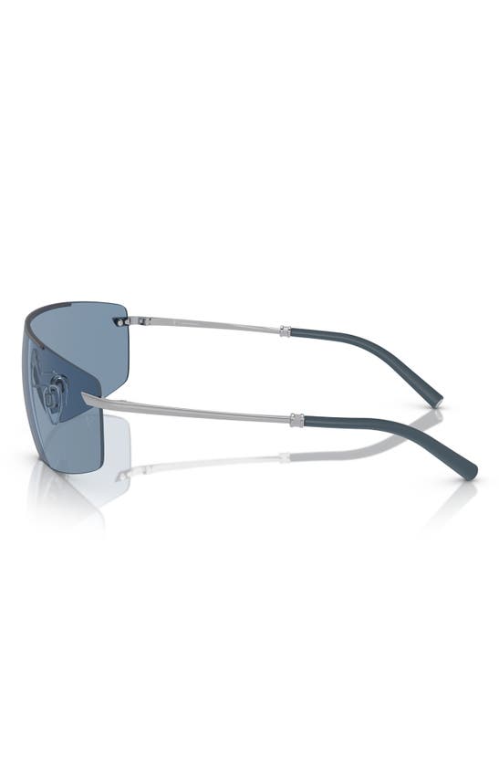 Shop Oliver Peoples Roger Federer 138mm Rimless Shield Sunglasses In Blue