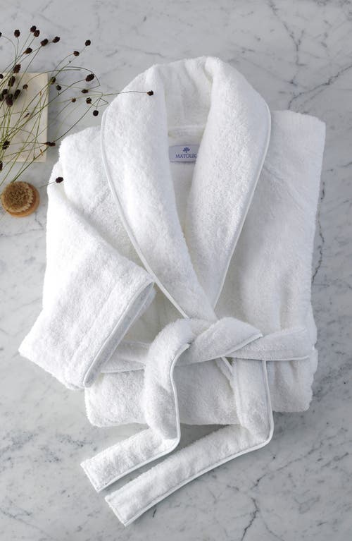 Matouk Cairo Terry Robe In White/white