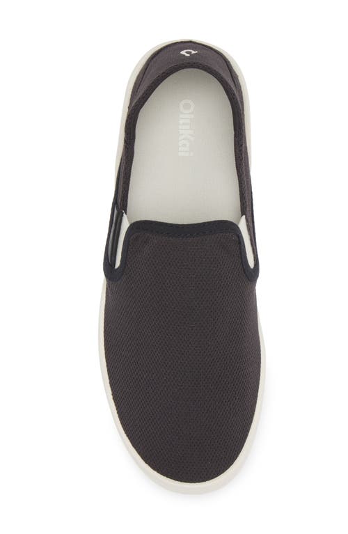 Olukai Pehuea Slip-on Sneaker In Black/black