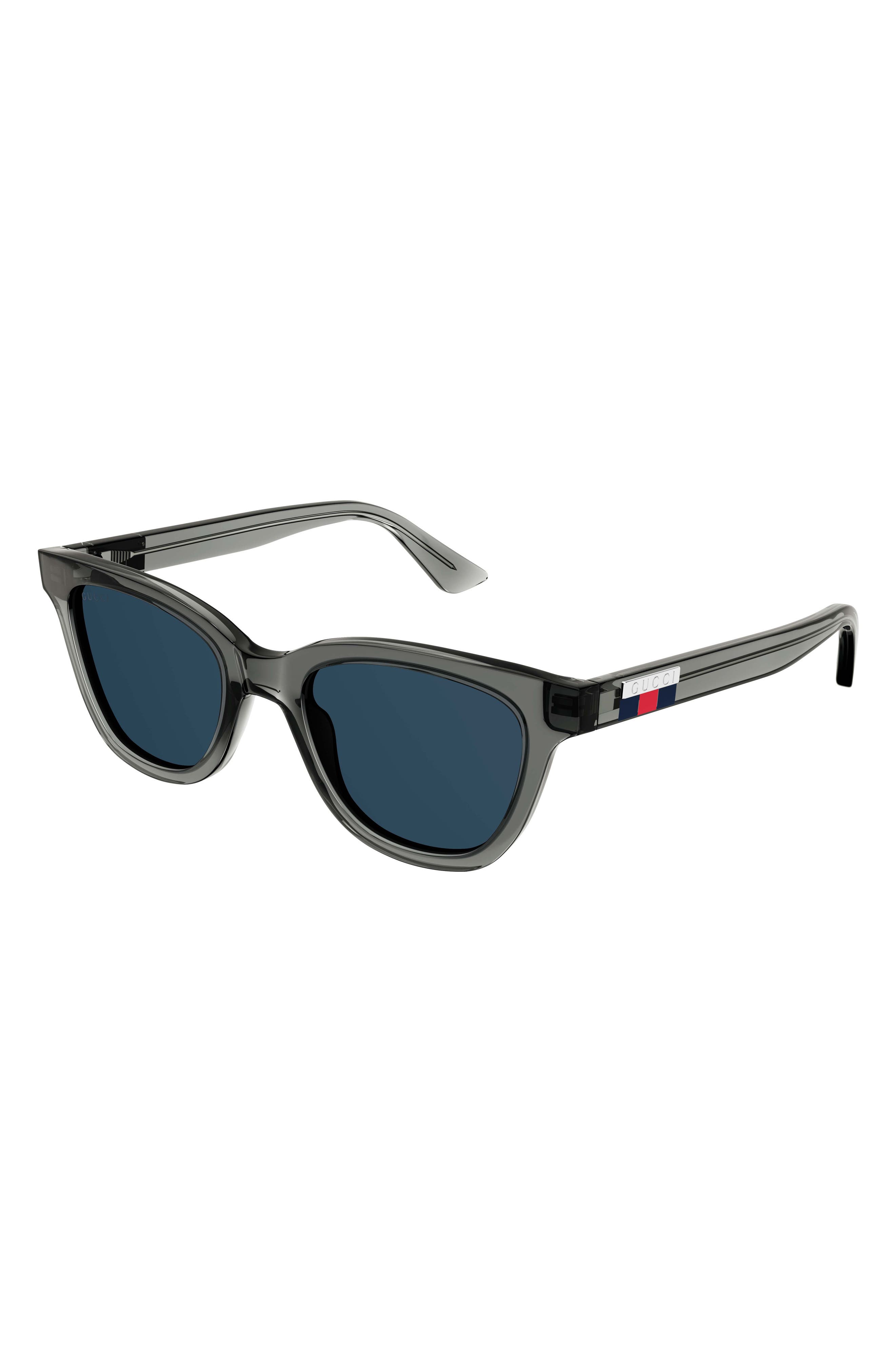 Gucci 51mm Rectangular Sunglasses in Grey at Nordstrom