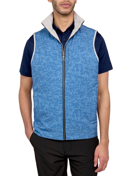 Construct Con.struct Camo Print Performance Reversible Vest In Tan