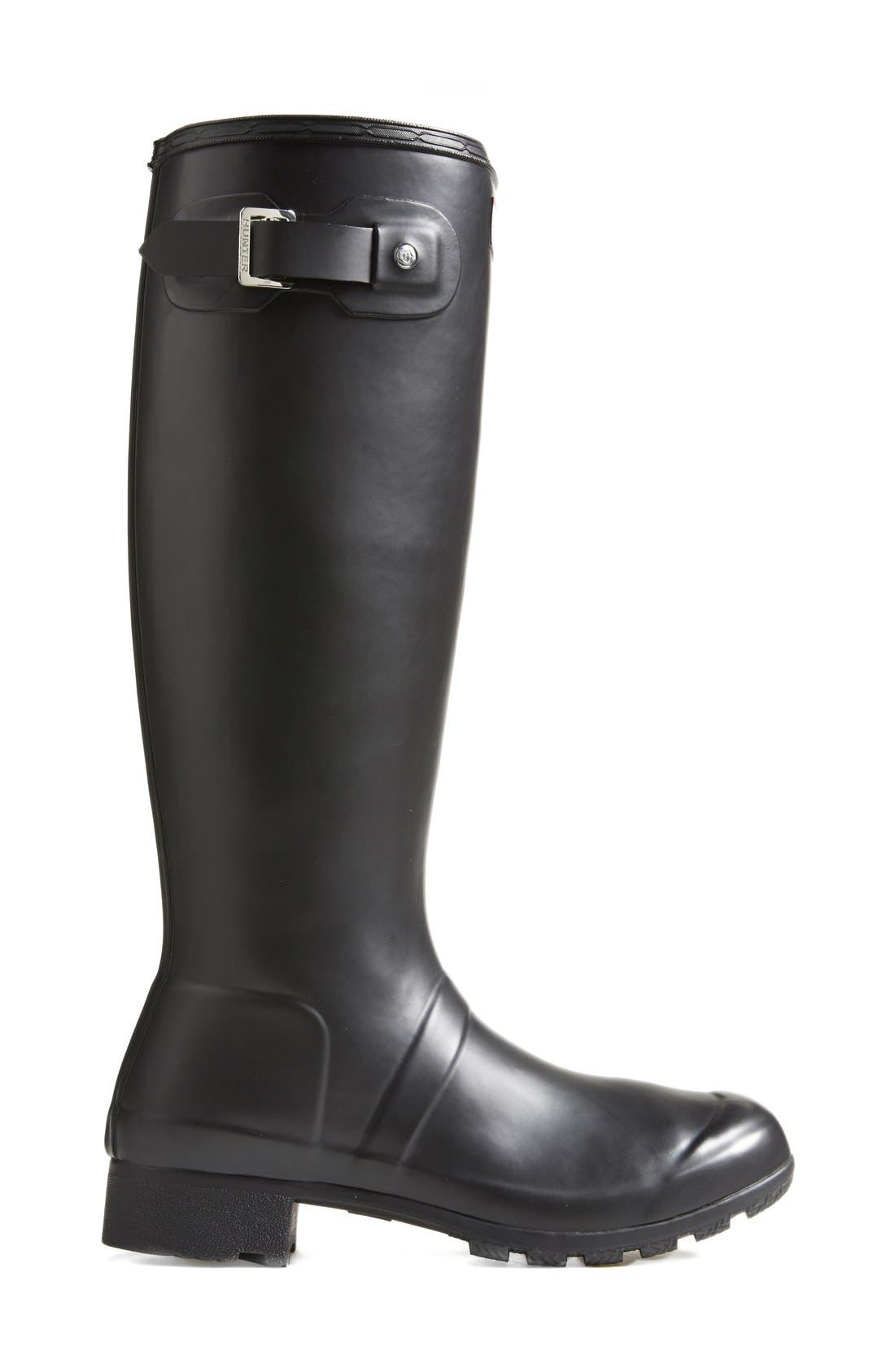 HUNTER,
                            Tour Packable Waterproof Rain Boot,
                            Alternate thumbnail 63, color,
                            001