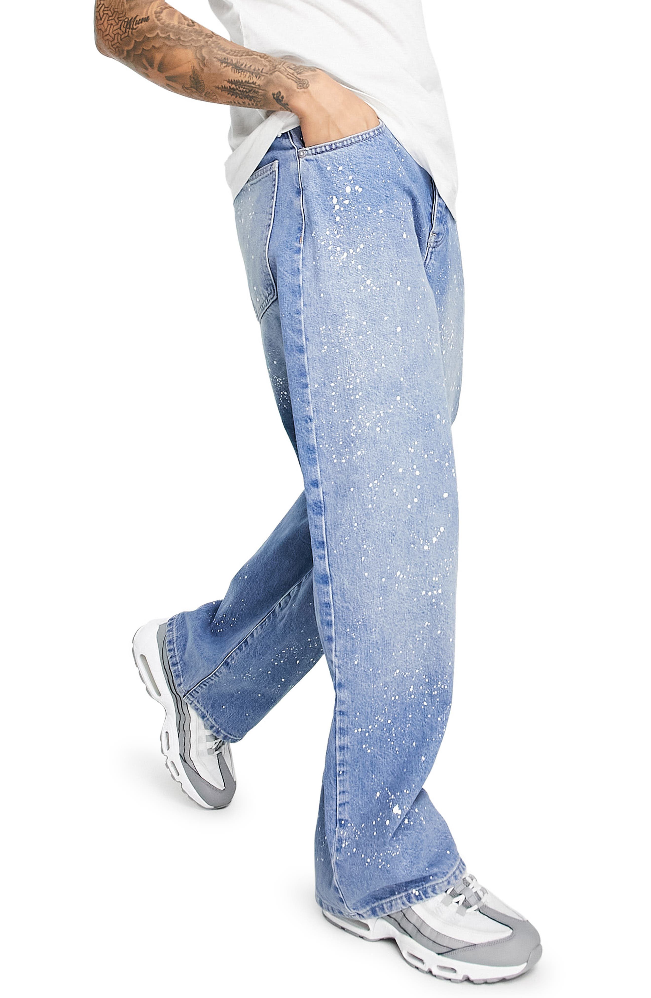 Topman Men's Paint Splatter Extreme 