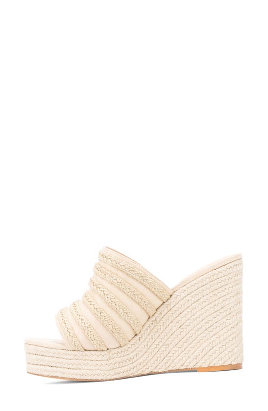 Fashion To Figure Sallie Platform Wedge Sandal In Natural
