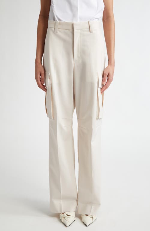 Shop Victoria Beckham Relaxed Cargo Pants In Bone