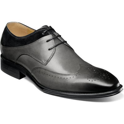 Stacy Adams Hewlett Wingtip- Grey