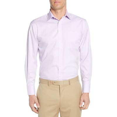 Nordstrom Shop Smartcare(TM) Traditional Fit Dress Shirt - Purple