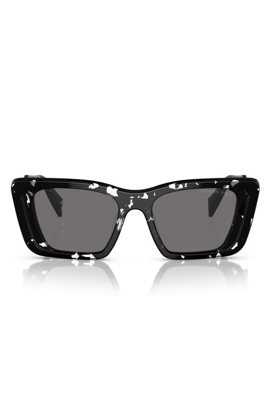 PRADA PRADA 51MM BUTTERFLY POLARIZED SUNGLASSES 