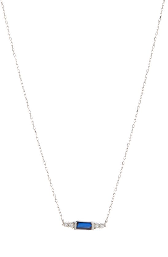 Bony Levy El Mar Sapphire & Diamond Pendant Necklace In 18k White Gold