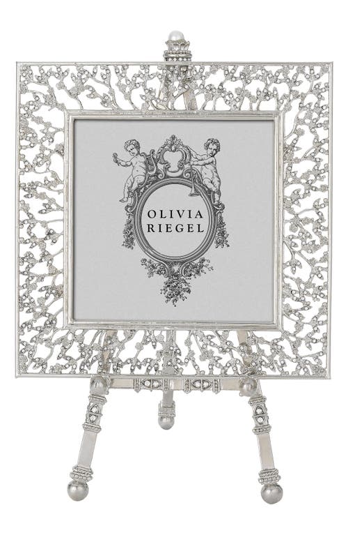 Olivia Riegel Isadora 4 x 4-Inch Frame with Easel in Silver